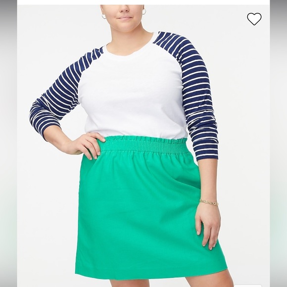 J. Crew Factory Dresses & Skirts - NWT Linen-cotton blend city skirt J Crew Factory sz 14